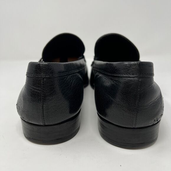 VINTAGE LUXURY PRADA BUSINESS LOAFER SHOES 2D0025 BLACK LEATHER US 9 - Picture 5 of 16